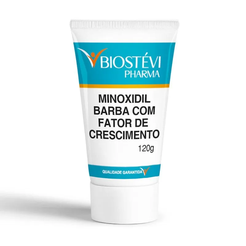 Gel Minoxidil Barba com Fator de Crescimento 120g
