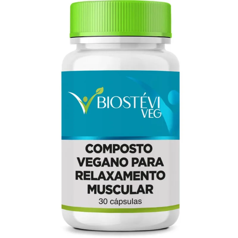 Composto Vegano para Relaxamento Muscular 30 Cápsulas