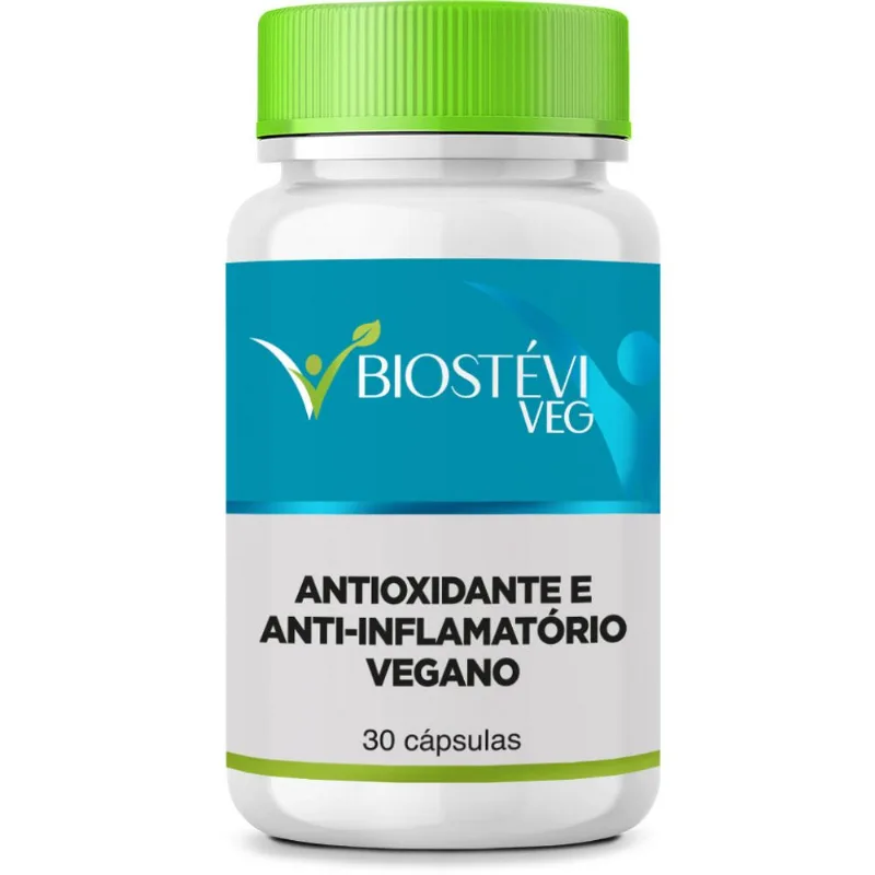 Antioxidante e Anti-inflamatório Vegano 30 Cápsulas
