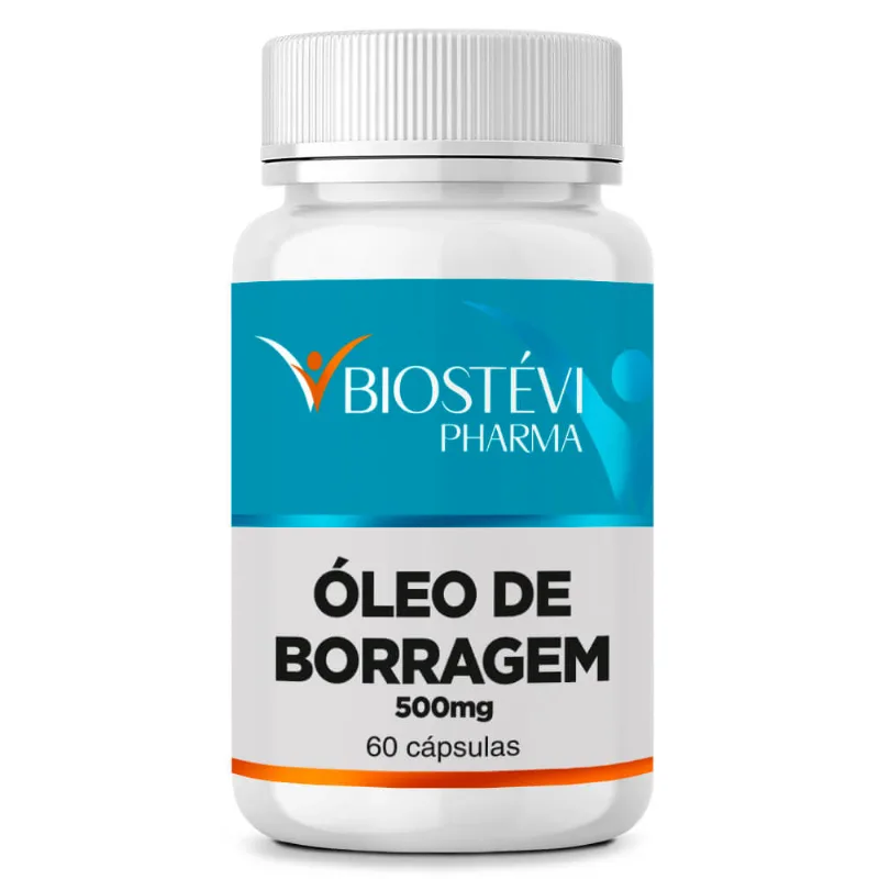 Óleo de borragem 500mg 60 cápsulas