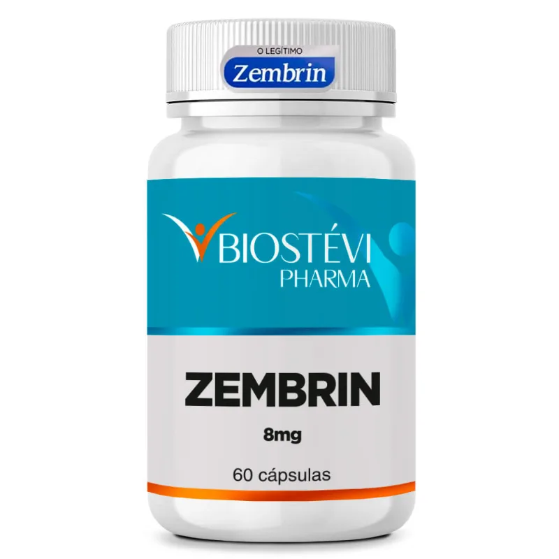 Zembrin 8mg 60 cápsulas - com selo de autenticidade