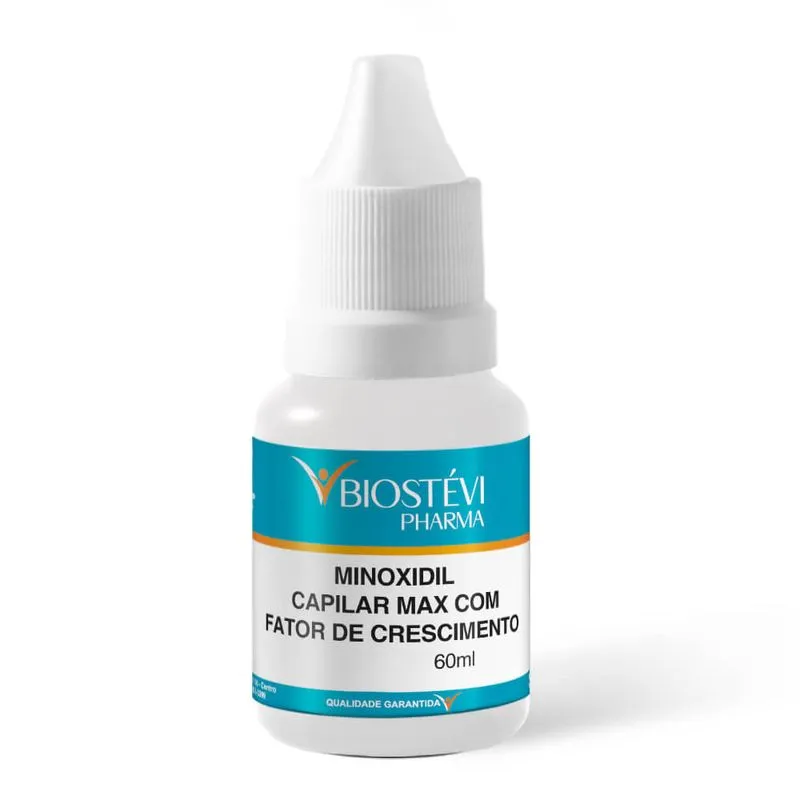 Minoxidil capilar max com fatores de crescimento 60ml