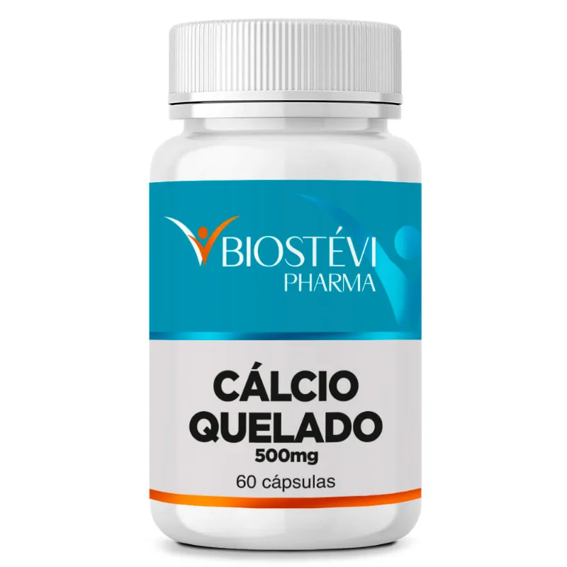 Cálcio Quelado (Bisglicinato) 500mg 60 Cápsulas