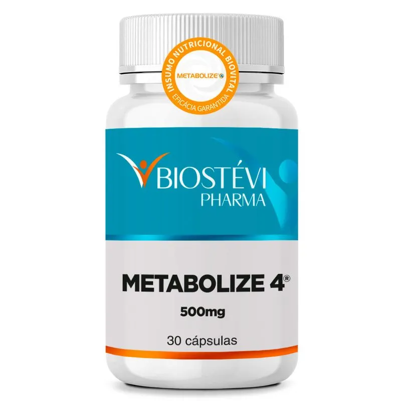 Metabolize® 4 500mg 30 cápsulas com selo de autenticidade