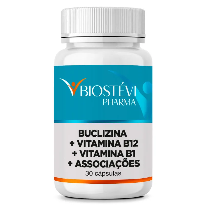 Suplemento para Engordar | Buclizina + Vitamina B12 + Vitamina B1 + Associações 30 Cápsulas
