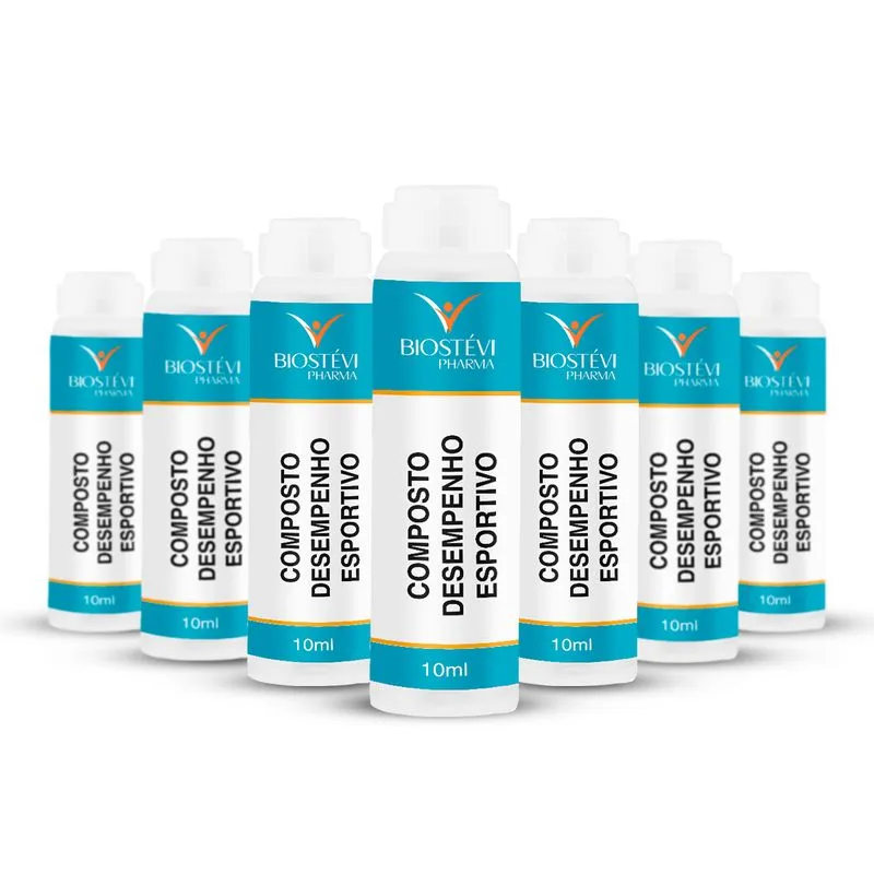 Composto Desempenho Esportivo + Força + Energia para Treinos - 10ml Cada Shot - 15 Unidades