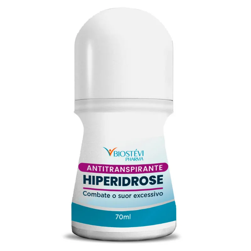 Antitranspirante (suor excessivo) para hiperidrose - em roll on 70ml