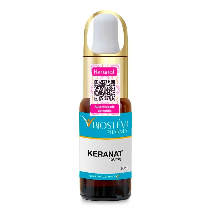Keranat 150mg 30ml crescimento do cabelo com selo de autênticidade
