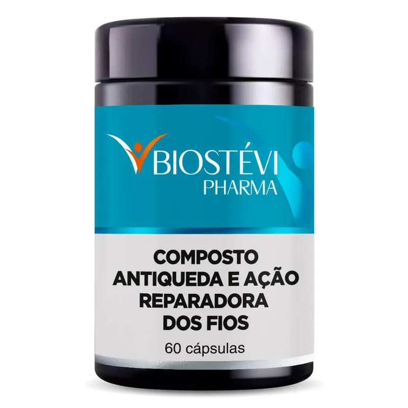 Composto Bio For You Antiqueda e Ação Reparadora dos Fios 60 Cápsulas
