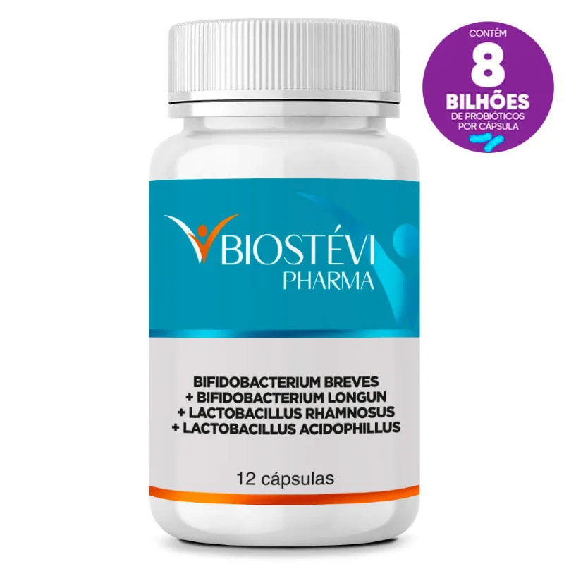 Florabio | Bifidobacterium Breves + Bifidobacterium Longun + Lactobacillus Rhamnosus + Lactobacillus Acidophillus 12 Cápsulas