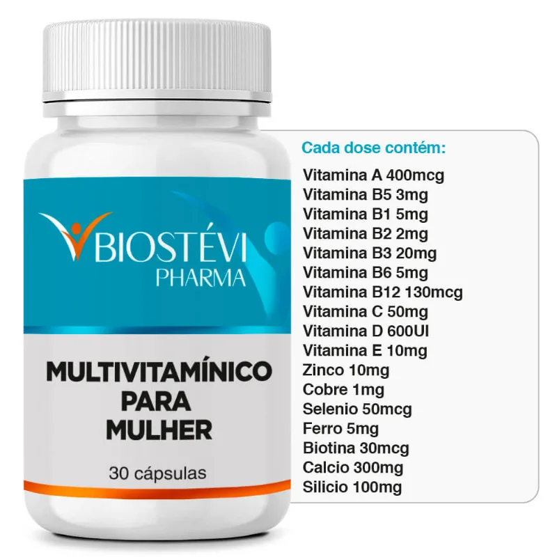 Multivitamínico para Mulher 30 Cápsulas