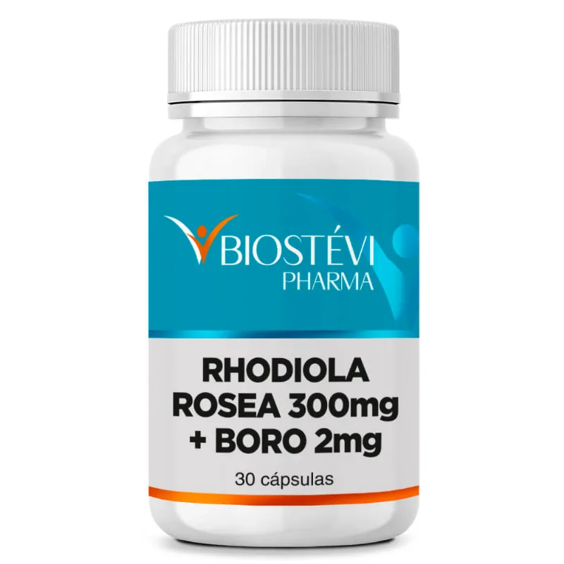 Composto para Modulação Hormonal | Rhodiola Rosea 300mg + Boro 2mg 30 Cápsulas