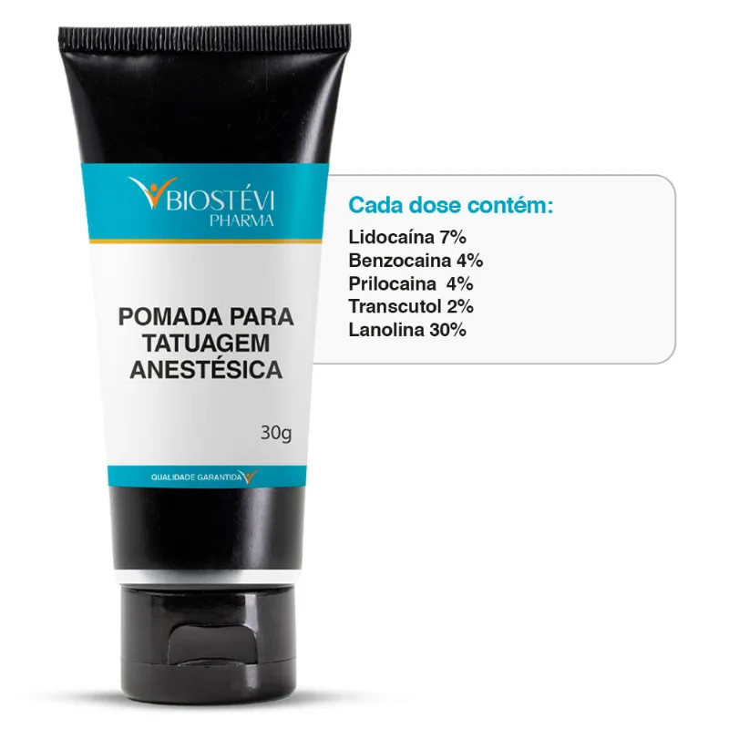 Pomada para Tatuagem Anestésica 30g