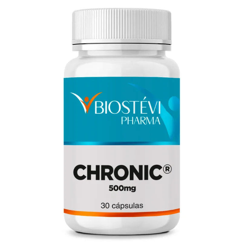 Chronic 500mg 30 Cápsulas | Ossos Mais Fortes, Antioxidante e Anti-Inflamatório