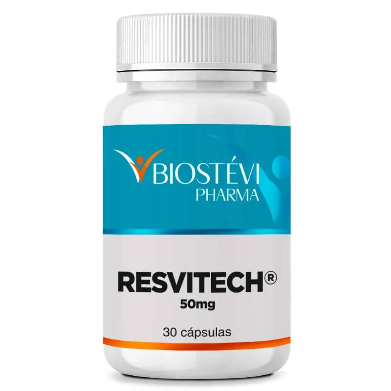 Resvitech 50mg 30 Cápsulas | Mais Potente que o Transresveratrol