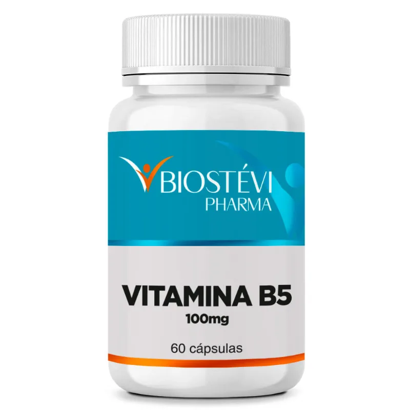 Ácido Pantotênico (Vitamina B5) 100mg 60 Cápsulas