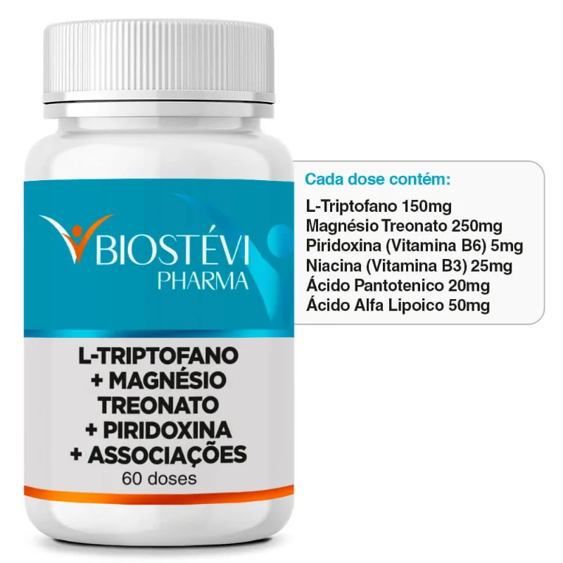 TOC (Transtorno Obsessivo Compulsivo) | L-Triptofano + Magnésio Treonato + Vitamina B6 + Associações 60 Doses TOC (Transtorno Obsessivo Compulsivo) | L-Triptofano + Magnésio Treonato + Vitamina B6 + Associações 60 Doses