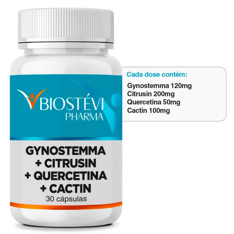AMPK - Ativador Metabólico Plus | Gynostemma + Citrusin + Quercetina + Cactin 30 Cápsulas AMPK - Ativador Metabólico | Gynostemma + Citrusin + Quercetina + Cactin 30 Cápsulas