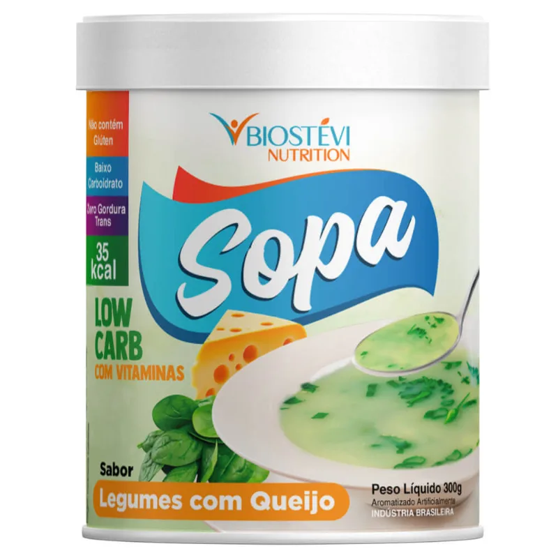 Sopa Low Carb Legumes com Queijo 300g Nutrition