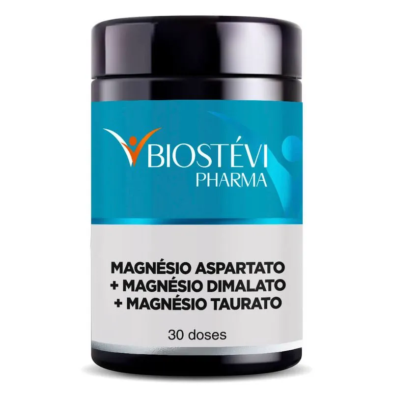 Booster de Magnésio | Magnésio Aspartato + Magnésio Dimalato + Magnésio Taurato 30 Doses Booster de Magnésio | Magnésio Aspartato + Magnésio Dimalato + Magnésio Taurato 30 Cápsulas