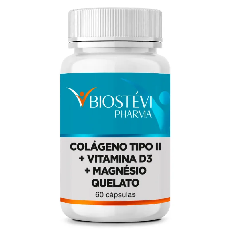 Articula Plus | Colágeno Tipo II + Vitamina D3 + Magnésio Quelato 60 Cápsulas