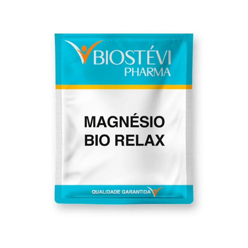 Magnésio Bio Relax Sem Sabor | Magnésio Bisglicinato + Inositol + Taurina + Melatonina 30 Sachês
