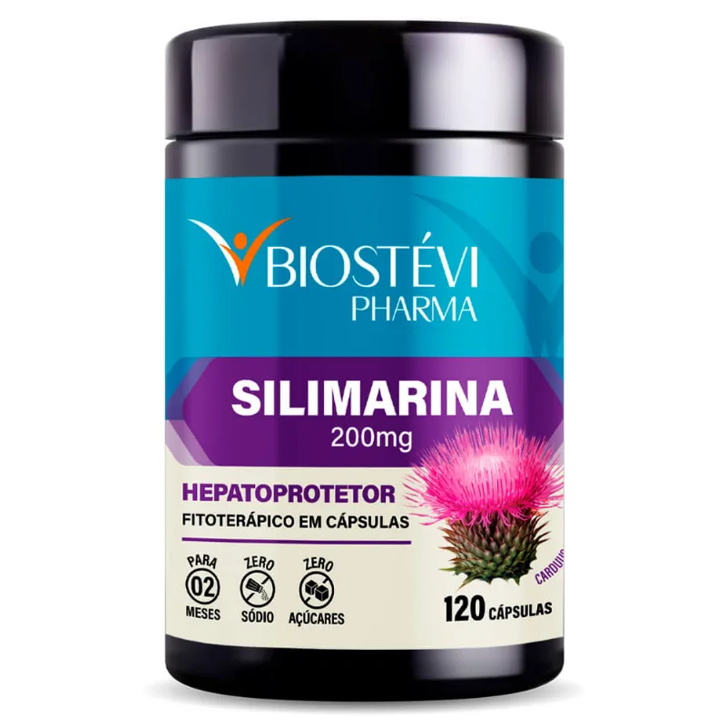 Silimarina 200mg hepatoprotetor 120 cápsulas