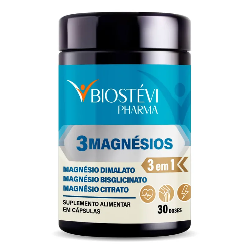 3 Magnésio dimalato, citrato e bisglicinato 30 doses