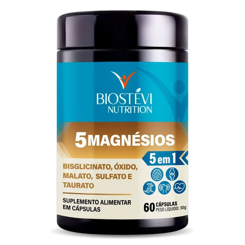 5 Magnésios 240mg 30 Doses Nutrition