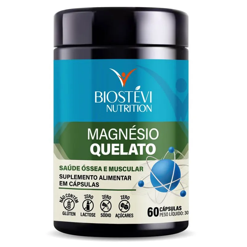 Magnésio Quelato 60 Cápsulas Nutrition