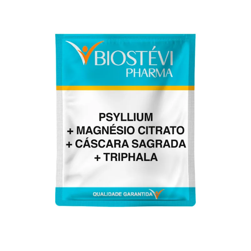 Composto para constipação leve com psyllium, magnésio citrato, cáscara sagrada 30 sachês