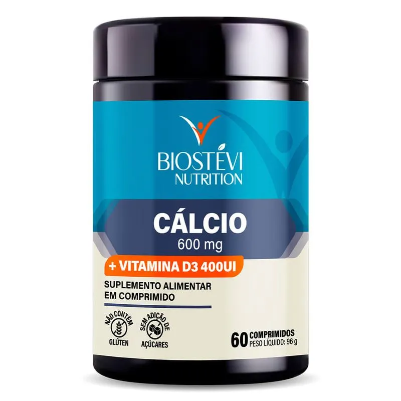 Cálcio 600mg com vitamina D 400UI 60 comprimidos Nutrition