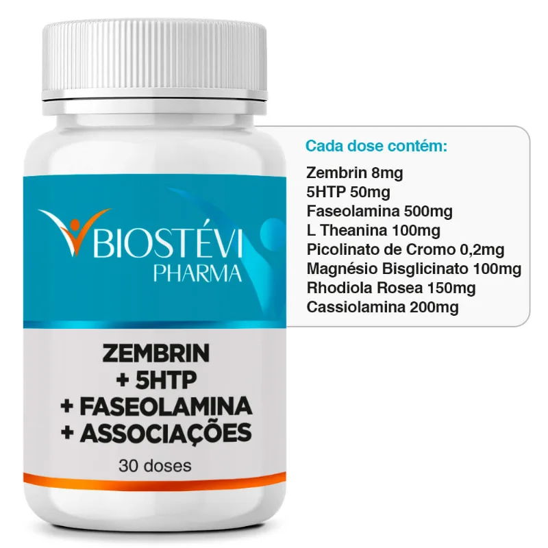 Composto Controle Food Noise | Zembrin + 5HTP + Faseolamina + Associações 30 Doses