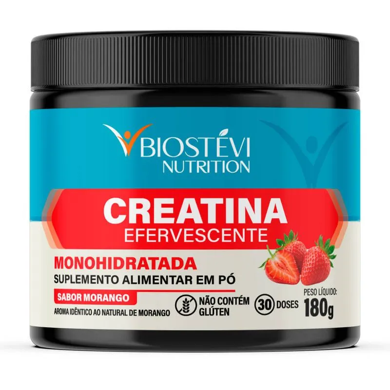 Creatina Efervescente Sabor Morango 180g - Nutrition