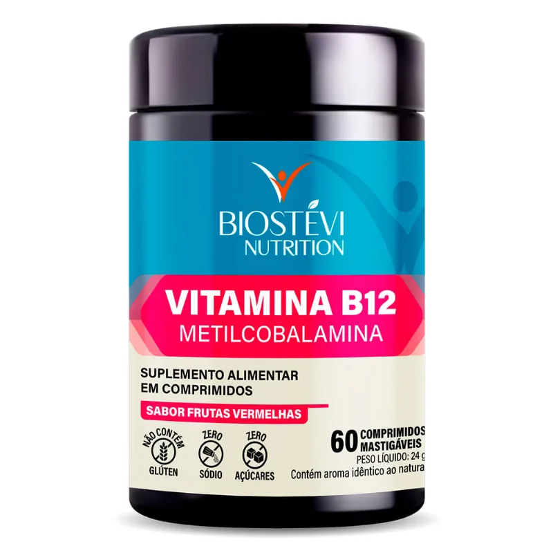 Vitamina B12 60 comprimidos mastigáveis nutrition