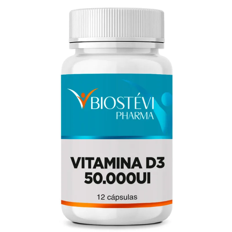Vitamina D3 50.000ui 12 Cápsulas