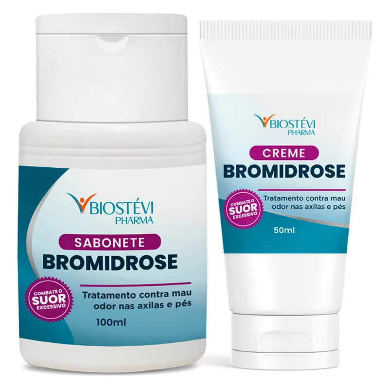 Kit para tratamento de odor nas axilas e pés (bromidrose)