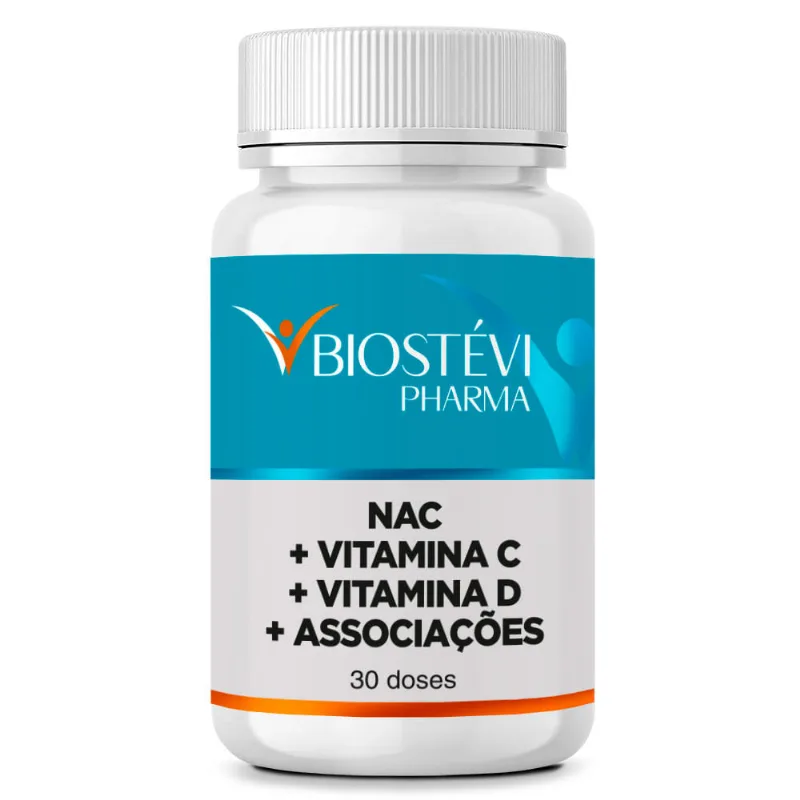 Imunidade e Saúde Respiratória NAC, Vitamina C, Vitamina D e Associações 30 Doses Imunidade e Saúde Respiratoria NAC, Vitamina C, Vitamina D e Associações 30 Doses