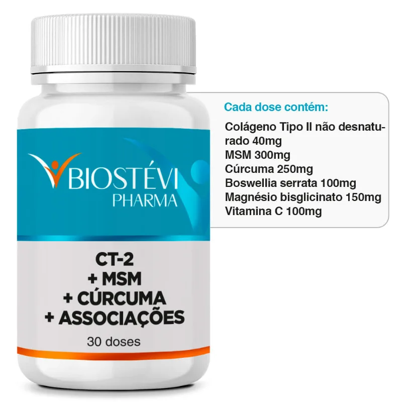 Suplemento para epicondilite CT-2, MSM, Cúrcuma, associações 30 doses