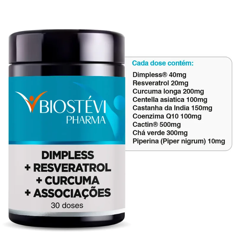 Lipemax com dimpless, resveratrol, curcuma e associações 30 doses