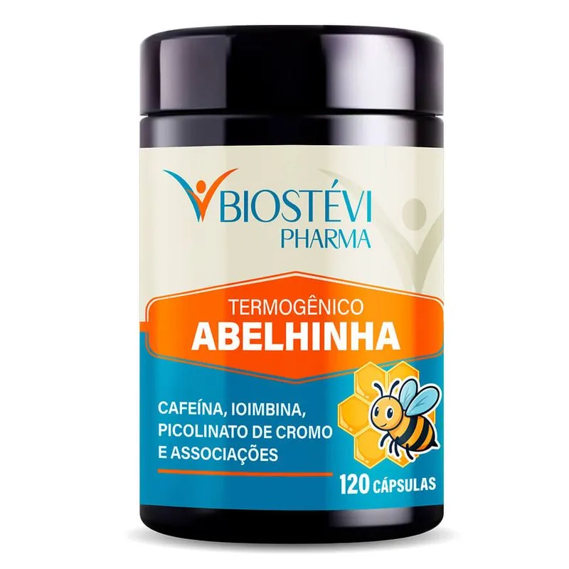Termogênico Abelhinha cafeína, ioimbina, chá verde e associações 120 Cápsulas