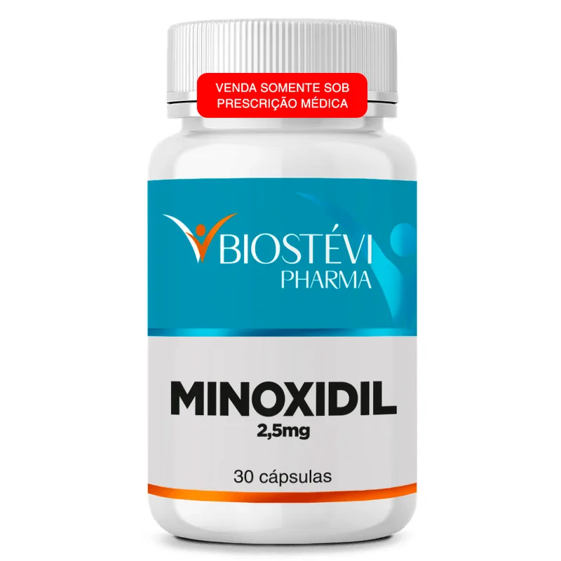 Minoxidil Oral 2,5mg 30 Cápsulas