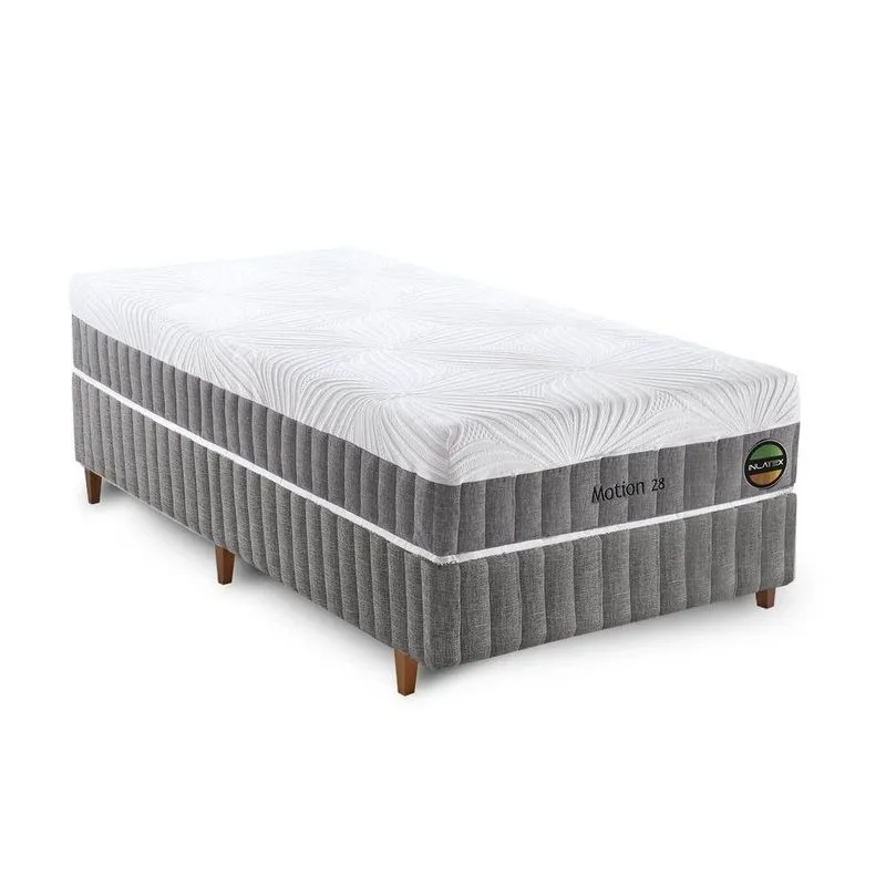 Colchão Motion 28 Articulavel Com Vibro - Latex E Molas Medida Solteiro 88x188cm Opcionais Box E Kit Spa