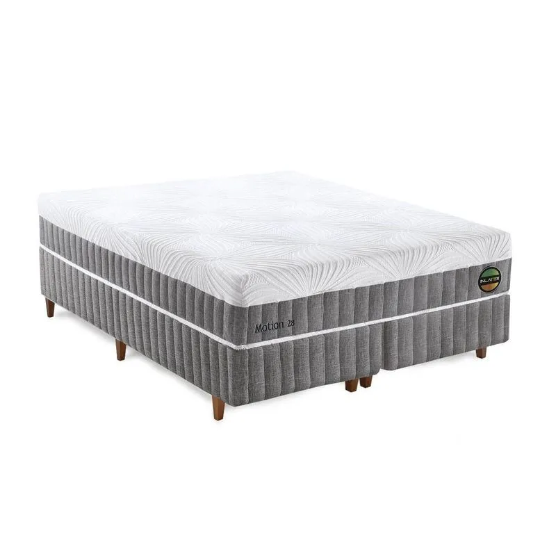 Colchão Motion 28 Articulavel Com Vibro - Latex E Molas Medida King 193x203cm Opcionais Box E Kit Spa