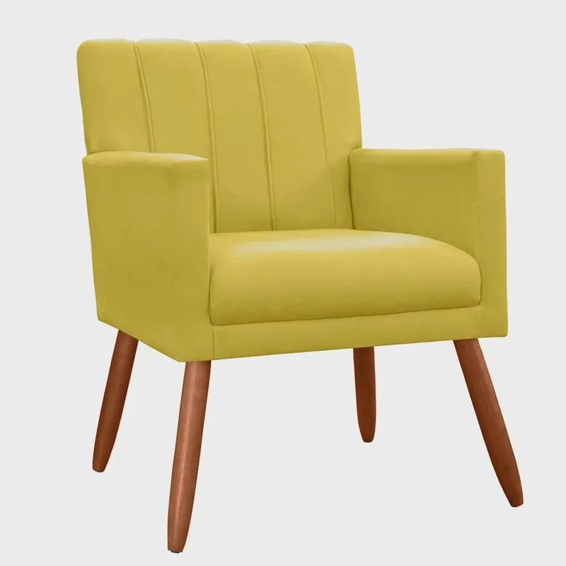Poltrona Decorativa Cecília Suede Cores Variadas - ds Estofados