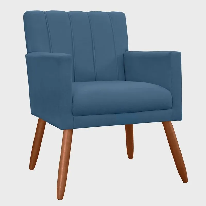 Poltrona Decorativa Cecília Suede Cores Variadas - ds Estofados