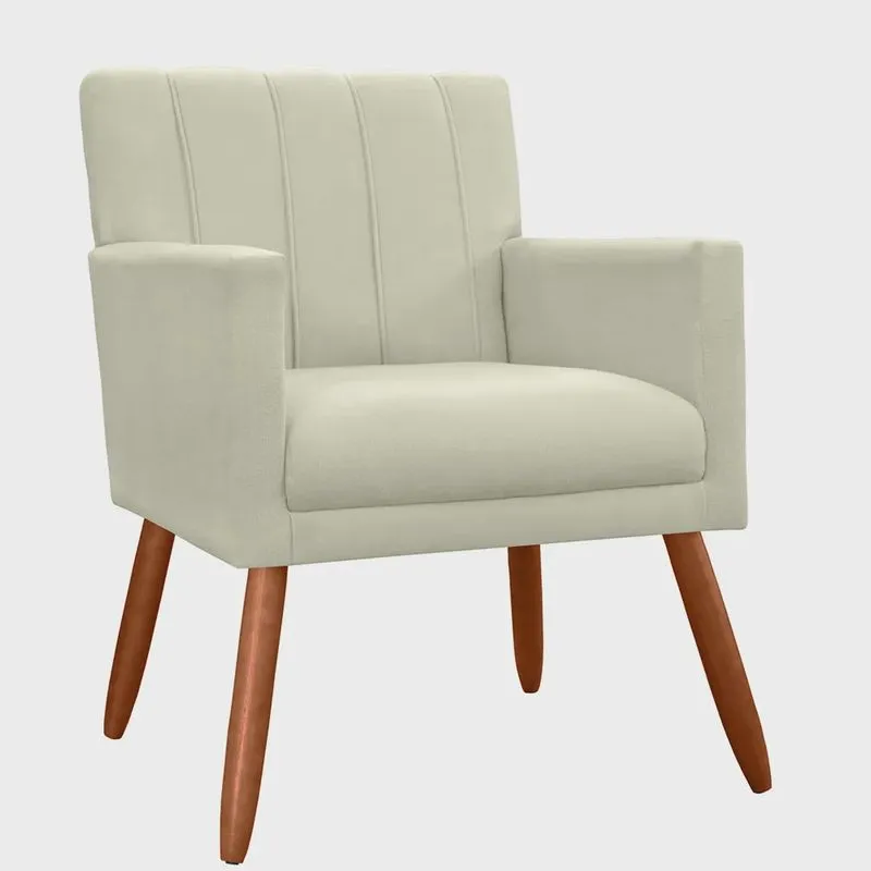 Poltrona Decorativa Cecília Suede Cores Variadas - ds Estofados