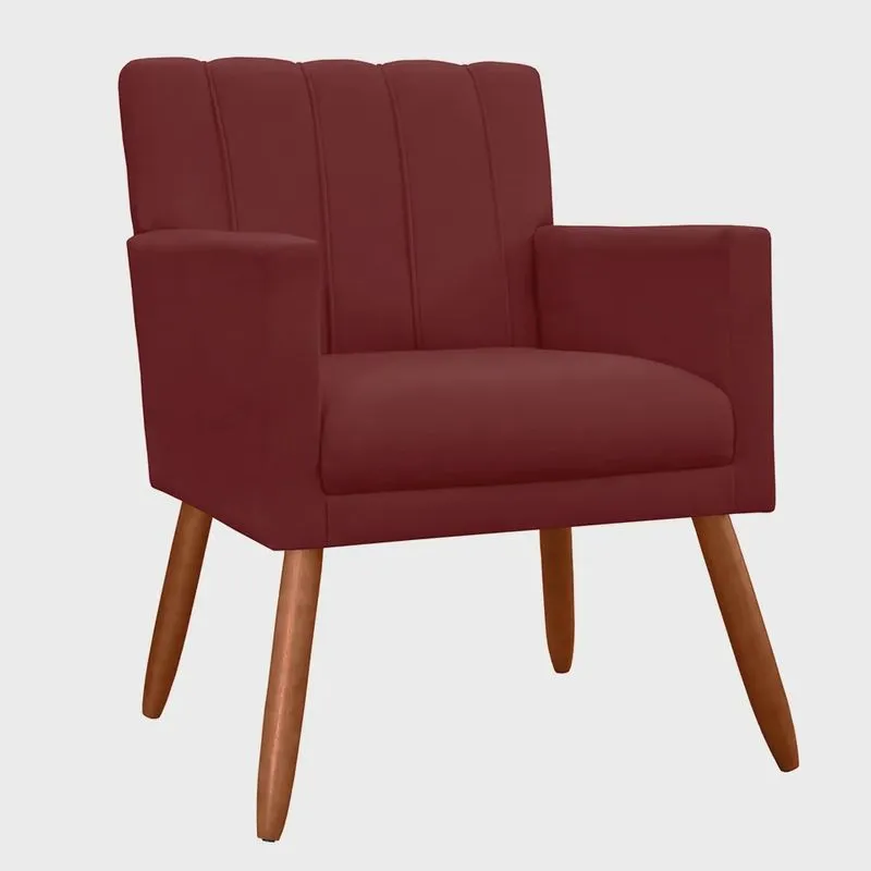 Poltrona Decorativa Cecília Suede Cores Variadas - ds Estofados