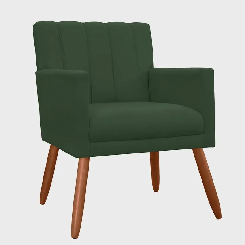 Poltrona Decorativa Cecília Suede Cores Variadas - ds Estofados