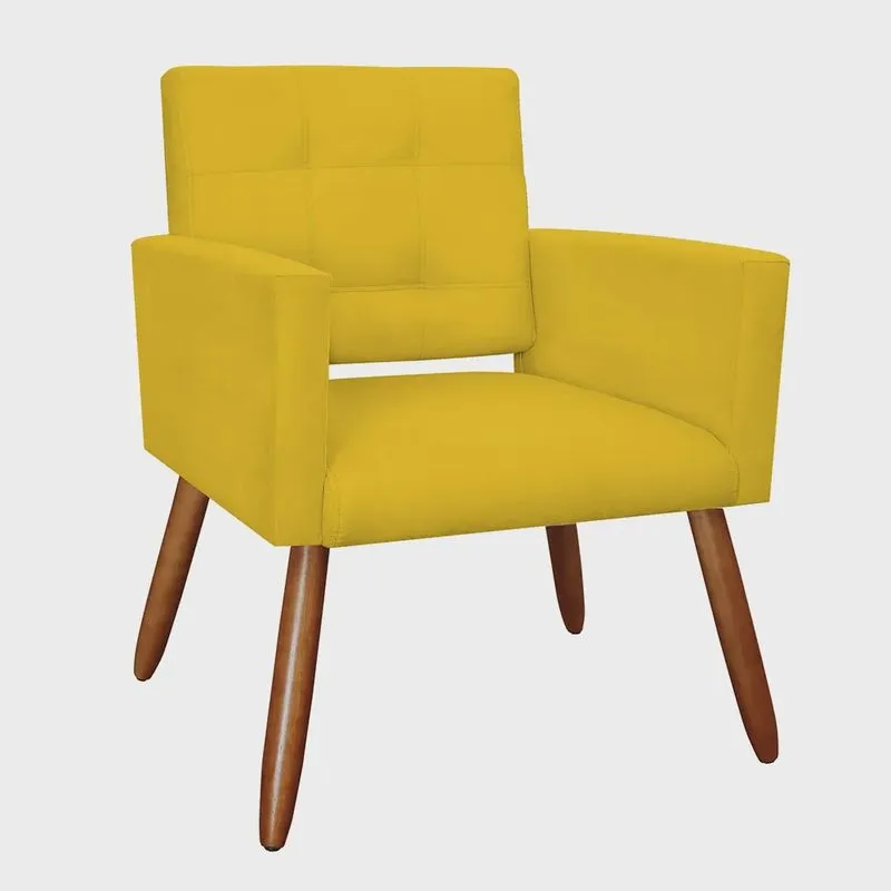 Poltrona Decorativa Camila Suede Cores Variadas - ds Estofados